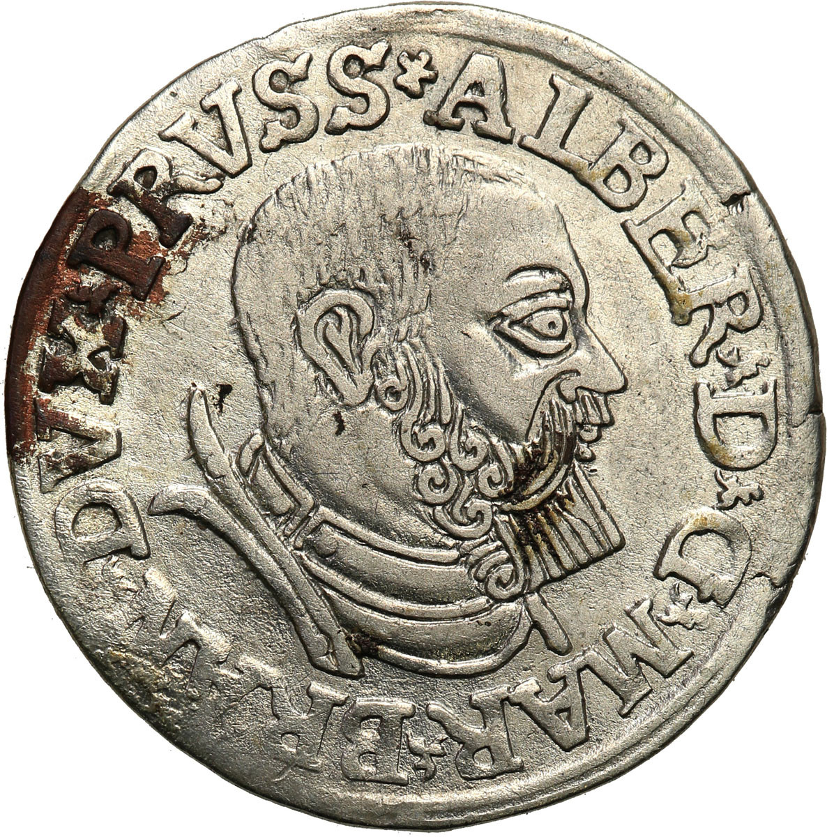 Prusy Książęce. Albrecht Hohenzollern. Trojak (3 grosze) 1537, Królewiec